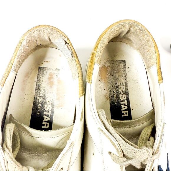 Golden Goose Superstar Sneakers Men’s Size 45 (US 12) Distressed Leather - Picture 8 of 13